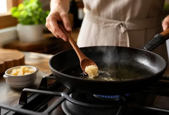 Pasta de alho congelada: como porcionar para usar direto na panela