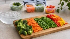 5 legumes para congelar e adiantar o cardápio com menos perda de textura