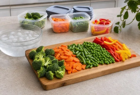5 legumes para congelar e adiantar o cardápio com menos perda de textura