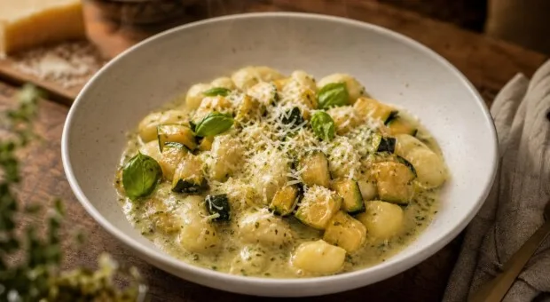 Nhoque de batata com abobrinha: o jantar cremoso para aproveitar os dias frios