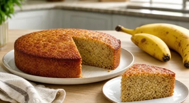 Bolo de banana aproveita a fruta madura sem deixar a massa embatumada