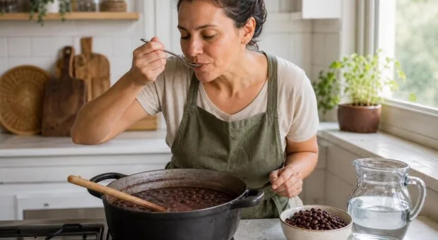 Feijão ficou salgado? Diluição e novos ingredientes corrigem sem milagre