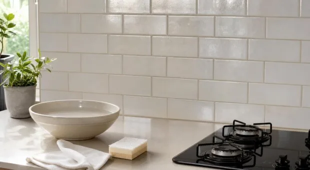 Gordura no azulejo da cozinha: detergente e tempo de contato vêm antes da força