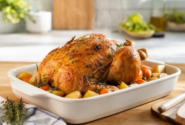 Frango inteiro: como temperar sem lavar e reduzir riscos de contaminação