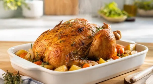 Frango inteiro: como temperar sem lavar e reduzir riscos de contaminação