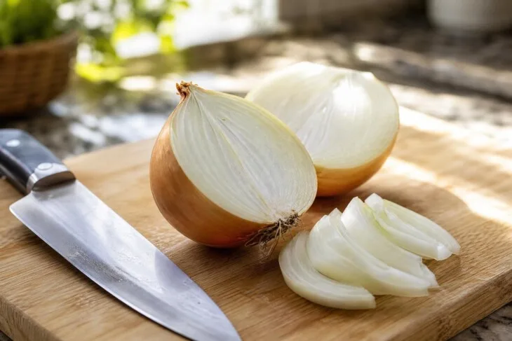 Cebola amarga depois de cortada? A faca e o tempo explicam o sabor
