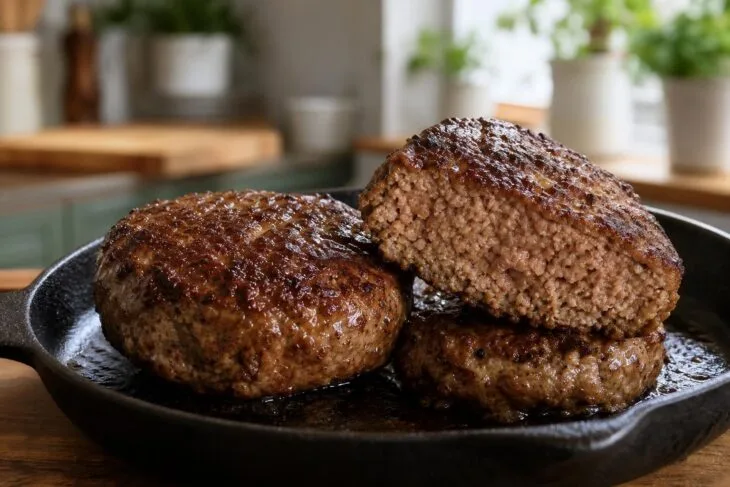 Hambúrguer caseiro suculento sem ovo nem farinha: carne e sal dão estrutura