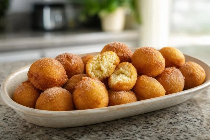 Bolinho de chuva sequinho por fora: tamanho e temperatura evitam óleo demais