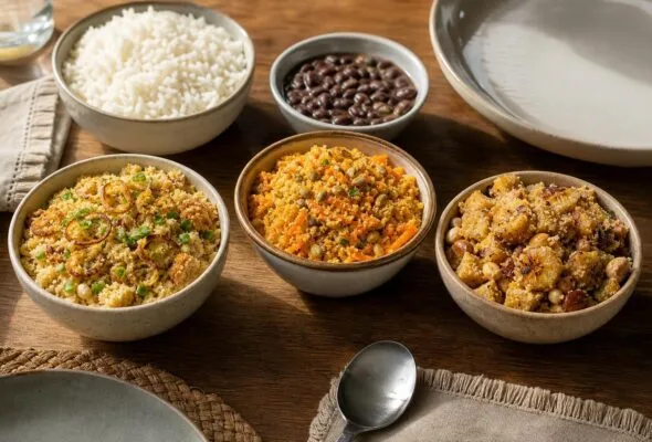 Farofa crocante sem excesso de gordura: 6 combinações para variar o almoço