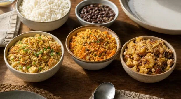 Farofa crocante sem excesso de gordura: 6 combinações para variar o almoço