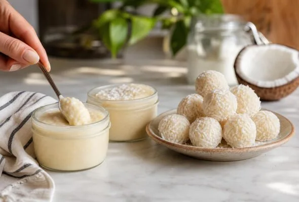 Beijinho macio sem grudar demais: coco e leite condensado pedem equilíbrio