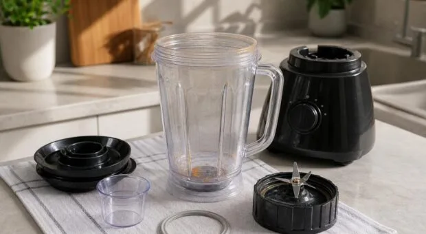 Liquidificador com cheiro ou pigmento: desmontar o copo revela onde ficou resíduo