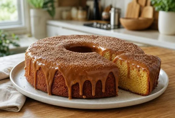 Bolo de churros invertido: como acertar a receita e desenformar sem quebrar